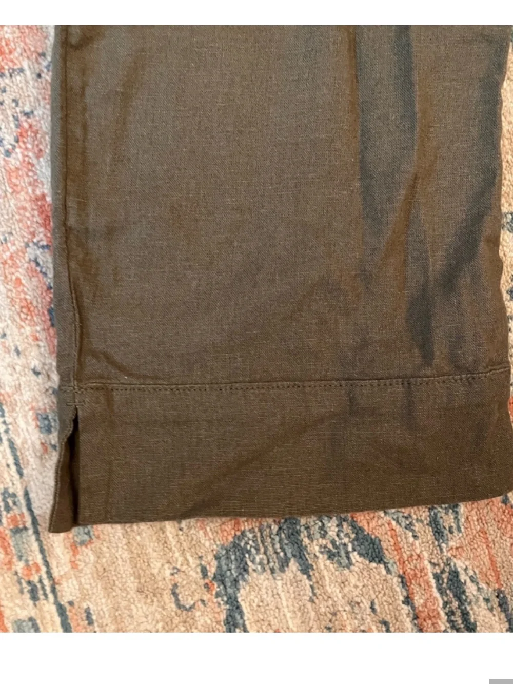Banana Republic olive Green Linen Blend Women's Drawstring Trousers XS